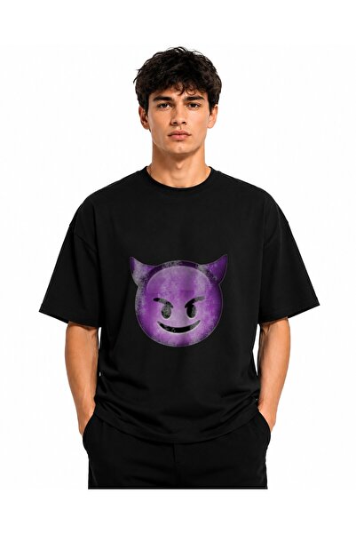 Inscriptie Unisex Premium Cotton Casual T-Shirt "Devil"