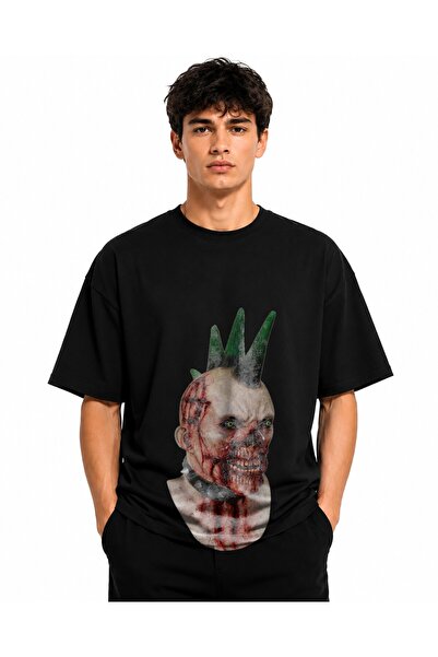Inscriptie Ουνισέξ Βαμβακερό T-shirt Υψηλής Ποιότητας  "Μάσκες Πανκ "