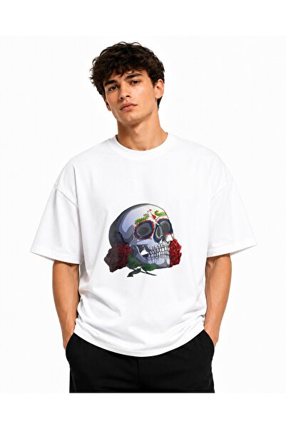 Inscriptie Unisex Βαμβακερό T-Shirt Υψηλής Ποιότητας  "Το νεκρό κρανίο "