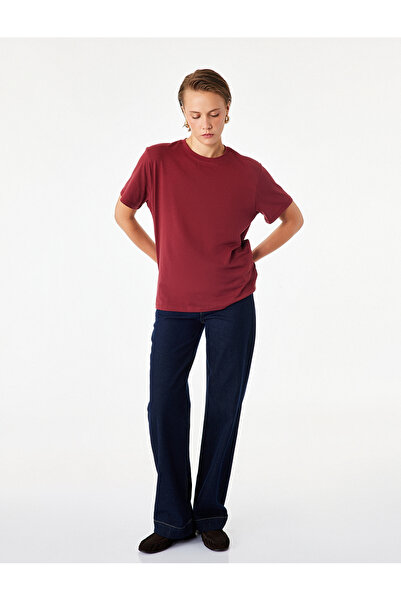 Koton Cotton Short Sleeve Crew Neck Oversize Basic T-Shirt
