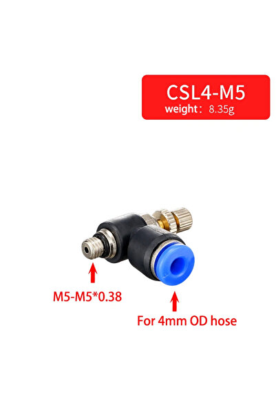Choice20 10PCS SL4-M5 Pneumatic Quick Connect Connector SL 4 6 8 10 12mm M5 '...