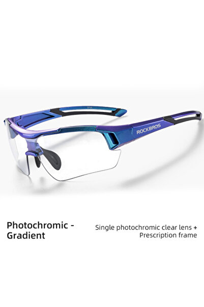 ROCKBROS Photochromic Len 10110 Photochromic Cycling Glasses Bicycle Outdoor ...