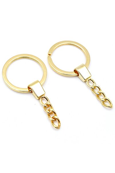 Choice Gold 10pcs/lot Key Ring ( Ring Size: 30mm ) Key Chain Rhodium Bronze G...