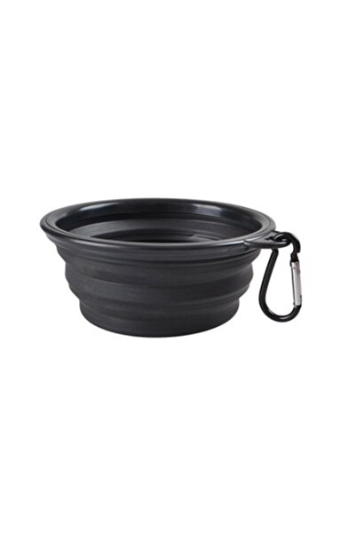 Choice 350 ml black Portable Pet Food Bowl Durable TPR Bowl Cat and Dog Food ...