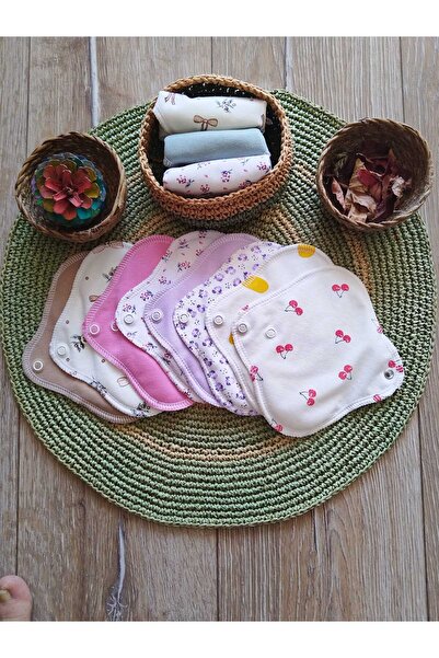 ECOSOFT Yıkanabilir Doğal Kadın Pedi Günlük 8'li %100 Pamuk ve Bambu (S beden)