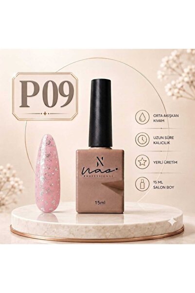 Aka 15 ML Simli kalıcı oje potal Seri renkli