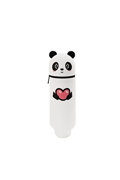 Choice6 04 Silicone Cartoon Pencil Case with Zipper, Stand Up Organizer for K...