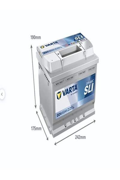 Varta D24 60ah Standart Akü (ÜRETİM TARİHİ:2024)