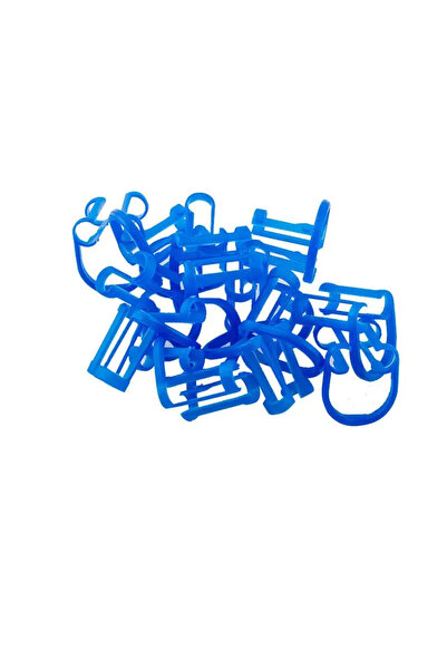Choice 20pcs 20Pcs/bag Dental Cotton Roll Clip Orthodontic Plastic Blue Isola...