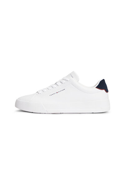 Tommy Hilfiger Мъжки бели зърнести кецове Tommy Jeans