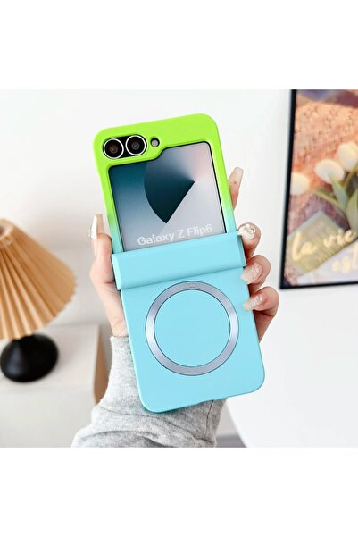 Choice10 Galaxy Z Flip7 Green blue Gradient Color For Magsafe Magnetic Hinge ...