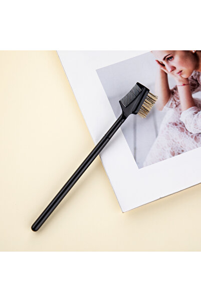 Choice1 Black Eyelash Comb Double Headed Eyebrow Comb Eyebrow Brush Makeup Br...