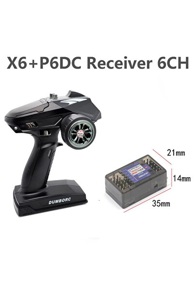Choice1 جهاز تحكم عن بعد X6 مع P6DC DumboRC 2.4G X6 6CH X4 4CH مع وحدات P6F/P...