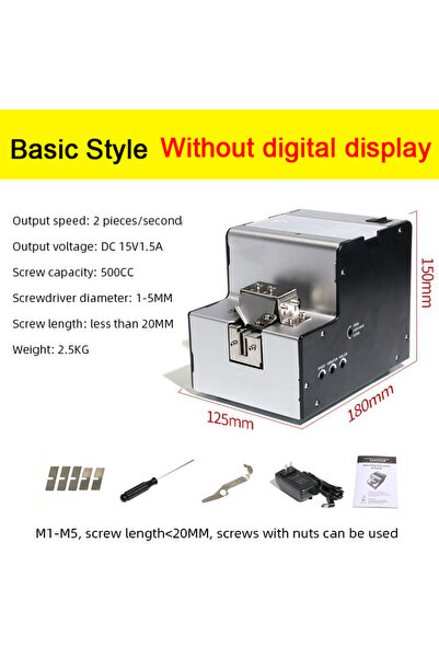 LANXSTAR EU No digital display Screw Machine Precision Automatic Screw Feeder...