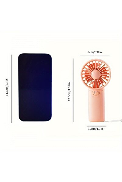 Choice Pink Mini Portable Fan, Lightweight Handheld Fan - Ideal for Office, O...