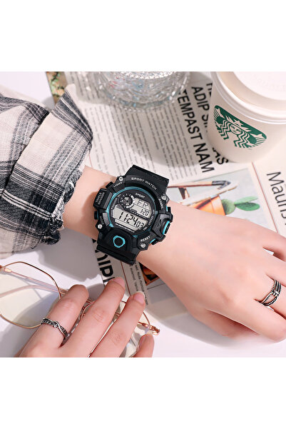 Choice1 sky blue Male and female sports electronic watch, children's fashion ...