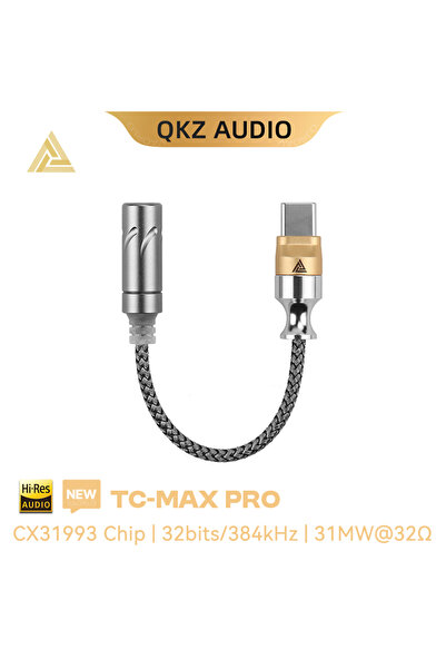Choice جهاز TC-MAX Pro Gold الأصلي من QKZ TC-MAX Pro HiFi DAC USB Type C إلى ...