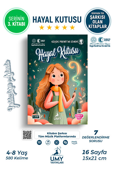 UMY Yayınları Hayal Kutusu - Okul Öncesi ve 1. Sınıf Okuma Kitabı - 3. Kitap