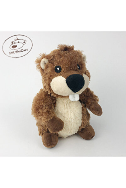 Choice 25cm Brown 25cm Simulation Wombat Plush Toys Stuffed Wild Animal Beave...