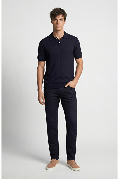 Network Lacivert Kaplamalı Denim Pantolon