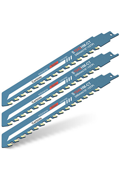 choice2 3pcs 10inch Reciprocating Saw Blade Metal & Woodcutting Saw Blades Cu...