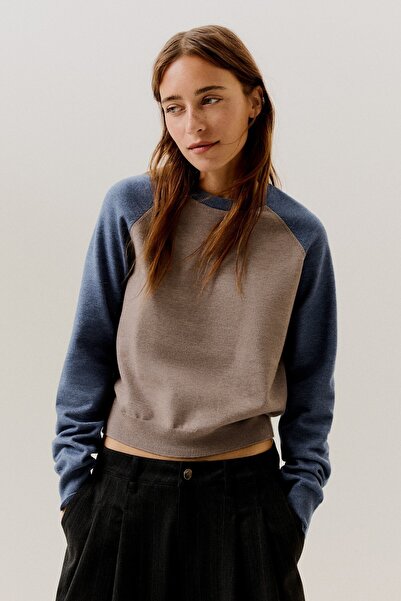 Bershka Bisiklet yaka reglan kollu kazak