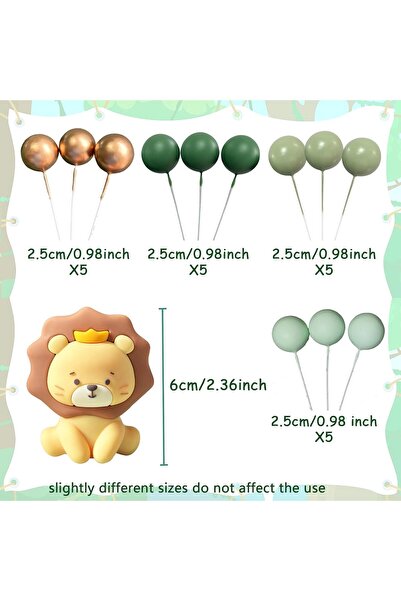 Choice1 Chocolate LaVenty Lion Cake Topper Lion Birthday Decorations Safari A...