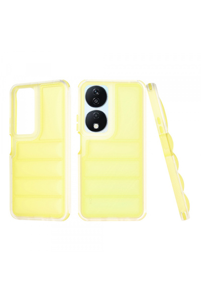 HONOR Husa pentru X7b 5G / 90 Smart / X7b 4G, Techsuit, Wave Shield, Galbena