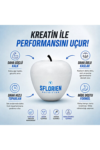 sf lorien nutrition Kreatin Monohidrat %100 Saf Mikronize 30 Servis Aromasız