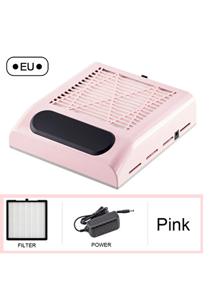 Choice1 EU Pink Nail Dust Collector Manicure Machine Tools Strong Power Nail ...