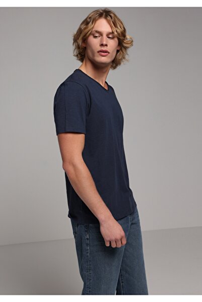 Colin's Tricou cu mânecă scurtă pentru bărbați, cu decolteu în V, croială nor...
