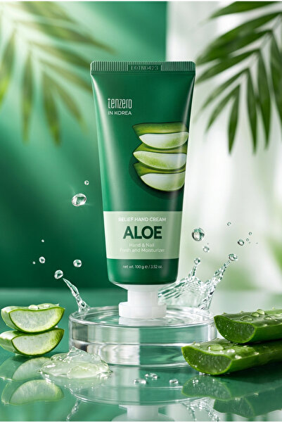 TENZERO Soothing Moisturizing Hand and Nail Cream - Aloe Vera Extract 100 ml