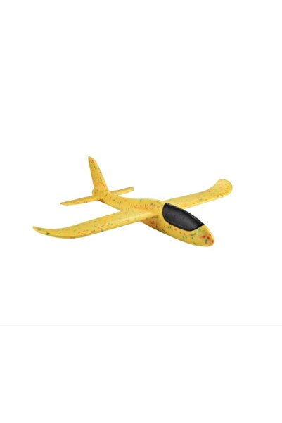 GIMASE , Avion planor din polistiren in punga , lungime 47 cm , Galben ,