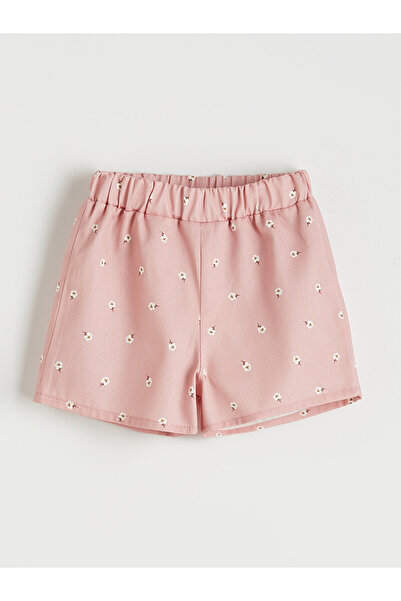 LC Waikiki Two Mt Shop Quality Pink Floral Short Girls' Shorts