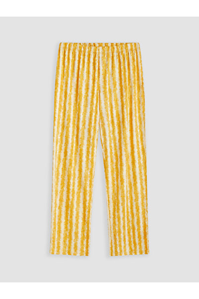 LC Waikiki Nevavm Striped Women's Pajama Bottoms with Elastic Waist and Diffe...