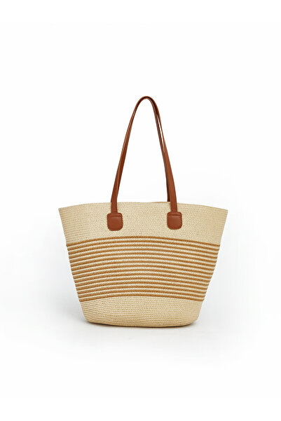 LC Waikiki Özmarka New Season Women's Straw Beach Bag