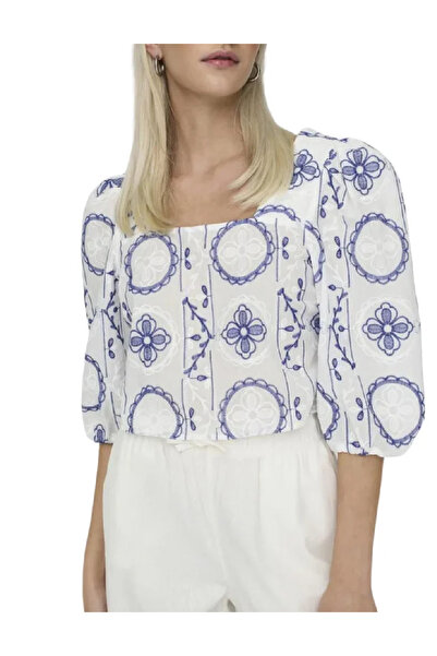 Evendi Bluza, Alb/albastru