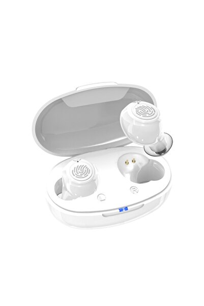 Choice1 White Fingerprint Touch Digital Hearing Aid In Ear Hearing Aid Portab...