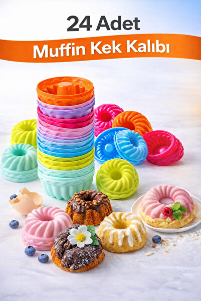 Silvora Trusted silicone rubber solutions Silikon Mini Kek Kalıbı, Muffin Kal...