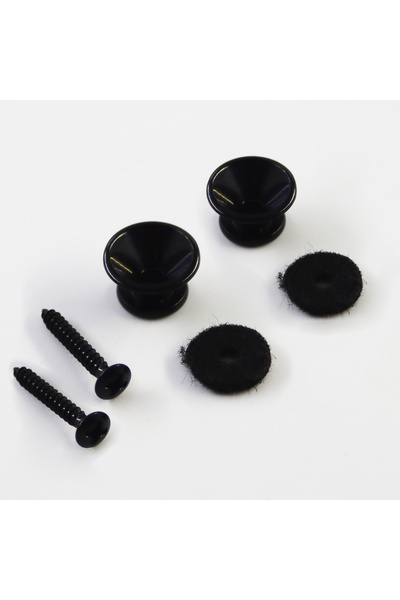 Choice1 Black Set Guitar Strap Buttons, Premium Alloy Acoustic Guitar Strap L...