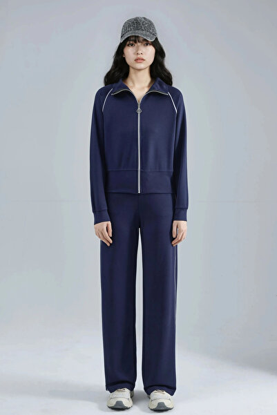 fiolin Modal Fabric Striped Tracksuit Set