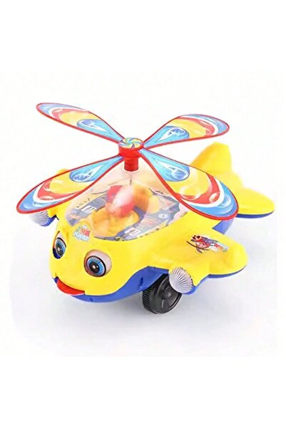 choice2 Big Yellow Cartoon Airplane Toy Trolley Educational Toy for Kids Todd...