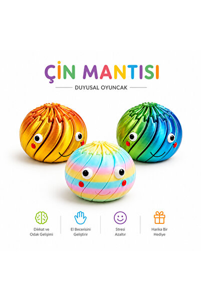 MİNGODAN Çin mantısı Dumpling squshiy -Stres Oyuncağı - Anti Stres Dev Rainbo...