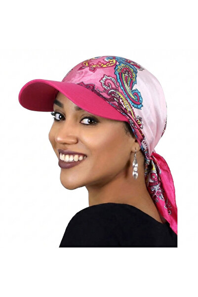 Choice1 One Size MHBXC New Women Fashion Printed Satin Headscarf Hat with Bri...
