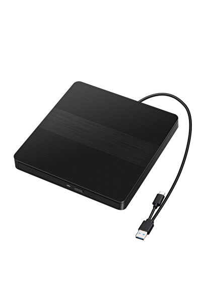 Choice black 2 in 1 USB 3.0 Type C External DVD RW CD Writer Slim Drive Burne...