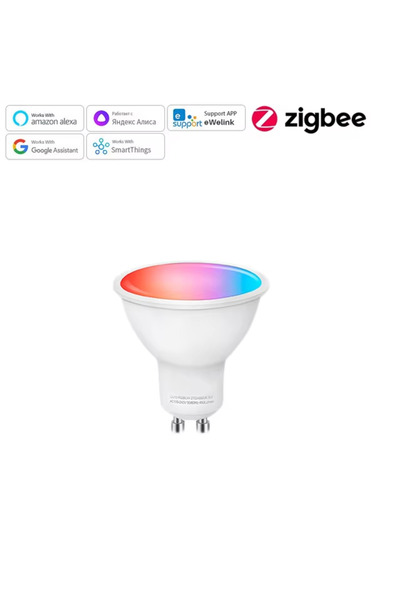 Choice1 مصباح زيجبي ذكي Ewelink GU10، مصباح LED ذكي يعمل بالواي فاي، إضاءة RG...