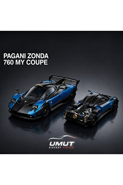 Rhino Model 1:64 Pagani Zonda 760 My Coupe Version - Carbon Blue