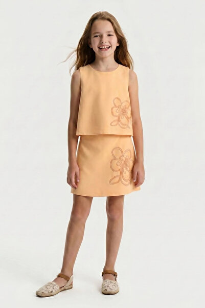 HAUSEkids 5-14 Years Hibiscus Pearl Girls' Set-Caramel