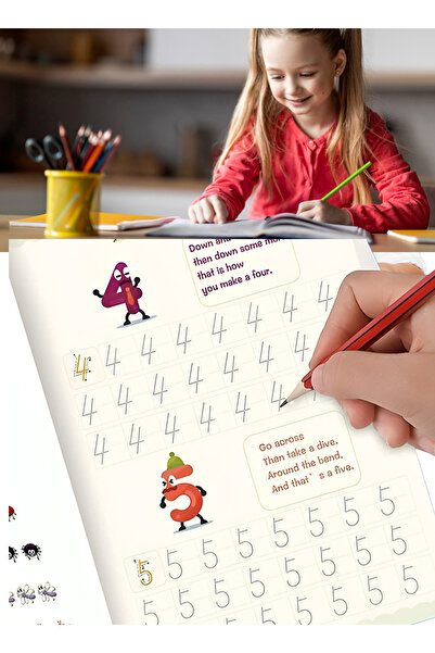 Magic مجموعة كتب تدريب الخط الإنجليزي للأطفال، كتب تدريب على الكتابة اليدوية ...
