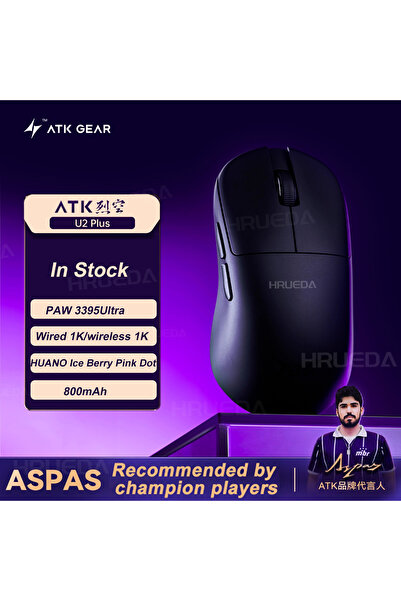 Choice3 U2 Plus Black NEW ATK U2 V2 Mini Ultimate Wireless Gaming Mouse Tri-m...